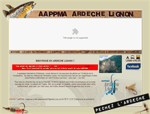 Tablet Screenshot of peche-pont-de-labeaume.fr